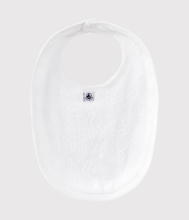 Bavaglino per beb&eacute; femmina millerighe rosa/bianco