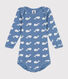 Body a maniche lunghe in cotone neonato