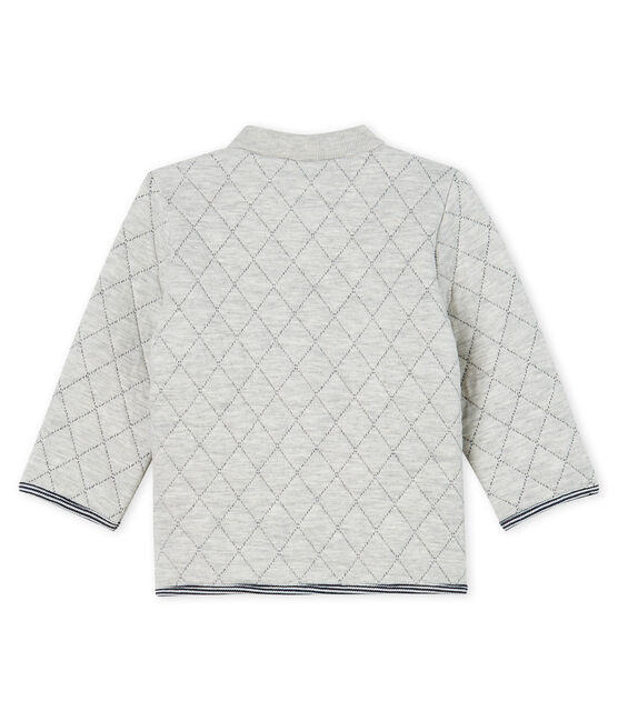 Cardigan in tubique trapuntato bebè maschio grigio BELUGA CHINE CN