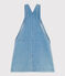 Abito a salopette in denim leggero bambina blu DENIM CLAIR