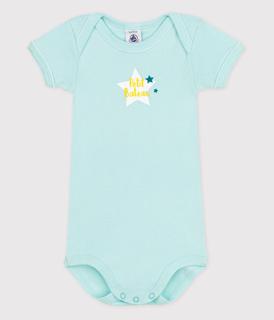 Body manica corta bebè blu VERGLAS