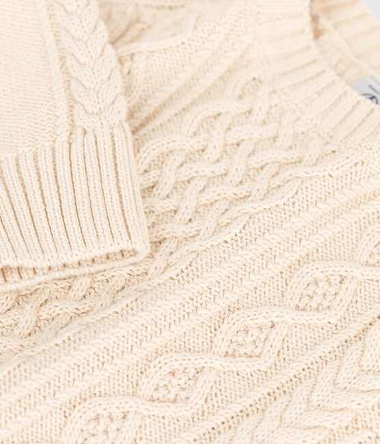 Pullover bambino in cotone unisex ecru AVALANCHE