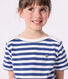 T-shirt a maniche corte in cotone a righe bambino
