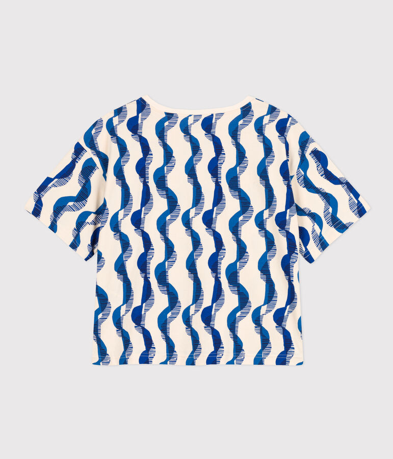 T-shirt LE BOXY fantasia in cotone Donna ecru/multicolore