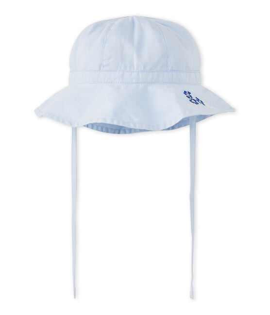 Cappellino bebé bambina tinta unita blu Bleu