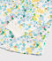 Pigiama a fiori acquarello bambina in molleton bianco MARSHMALLOW/bianco MULTICO