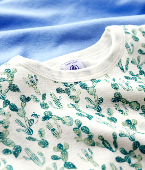 Confezione da 2 t-shirt manica corta cactus bambino in cotone e lino variante 1