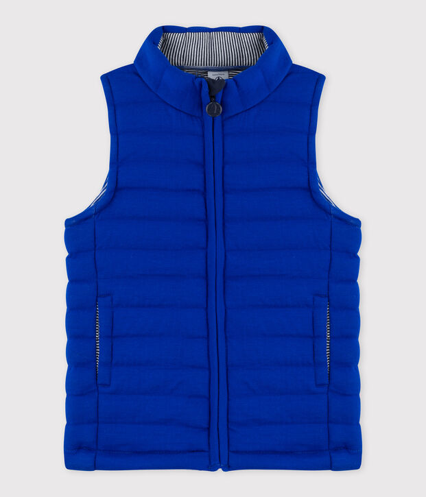 Giubbotto in tubique trapuntato bambina - bambino blu