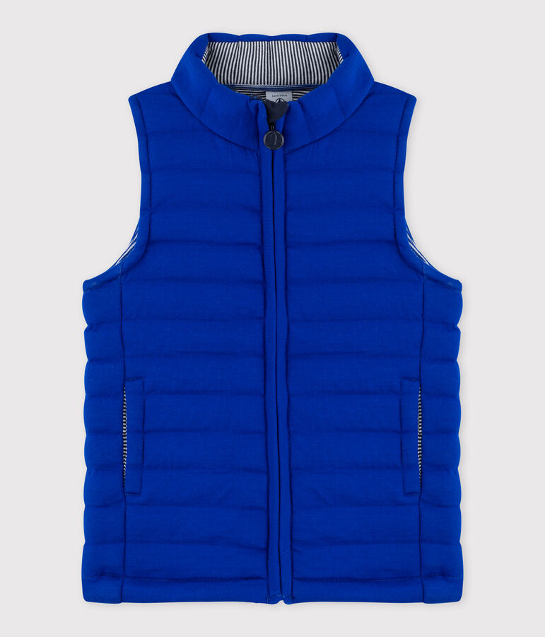 Giubbotto in tubique trapuntato bambina - bambino blu SURF