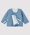 Cardigan neonata in tubique grigio TEMPETE