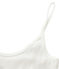 Camicia a bretelle donna in cotone leggero bianco Lait