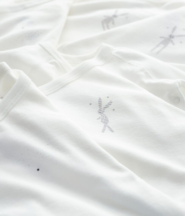 Confezione da 5 body beb&egrave; in cotone biologico multicolore