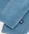 Cardigan in maglia di misto lana e cotone tinta unita con colletto neonato ADRIATIC