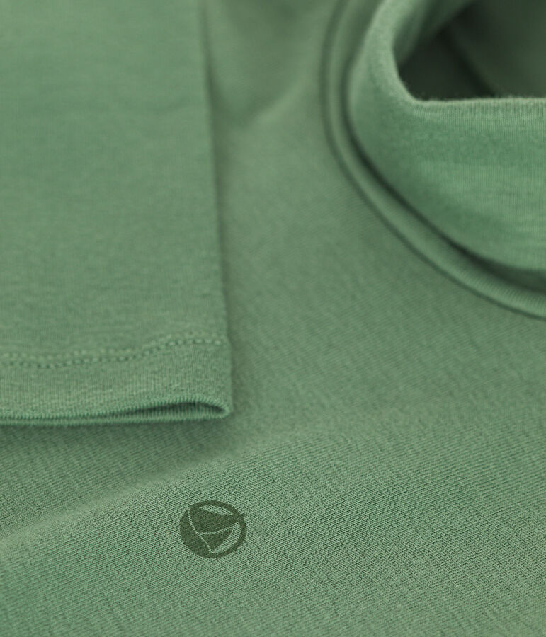 Dolcevita in cotone bambina/bambino verde