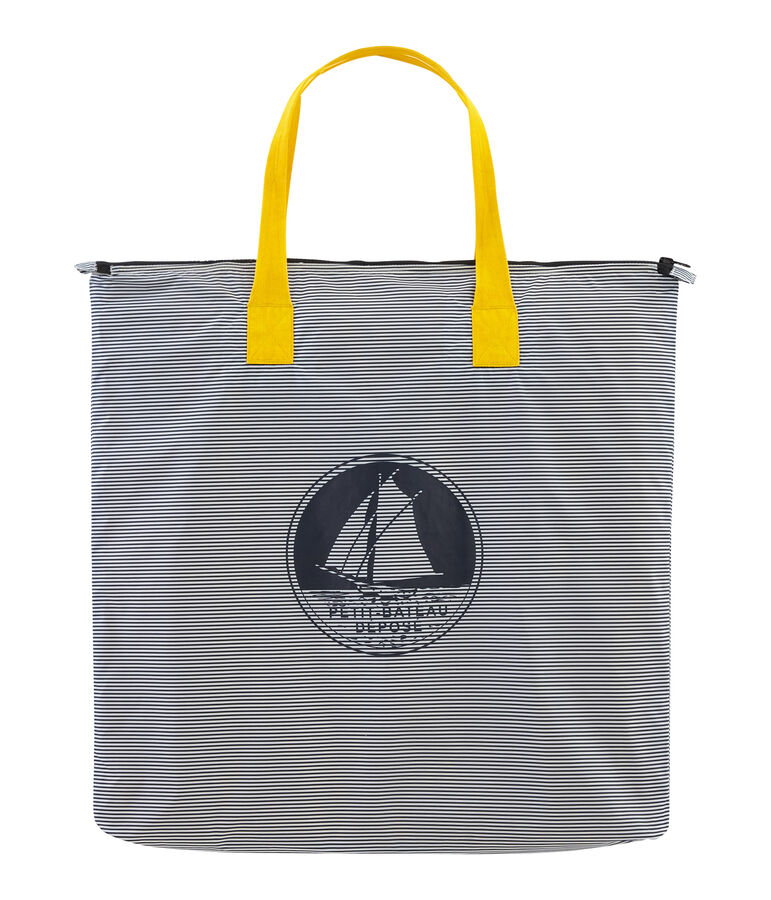 Borsa super leggera blu/bianco