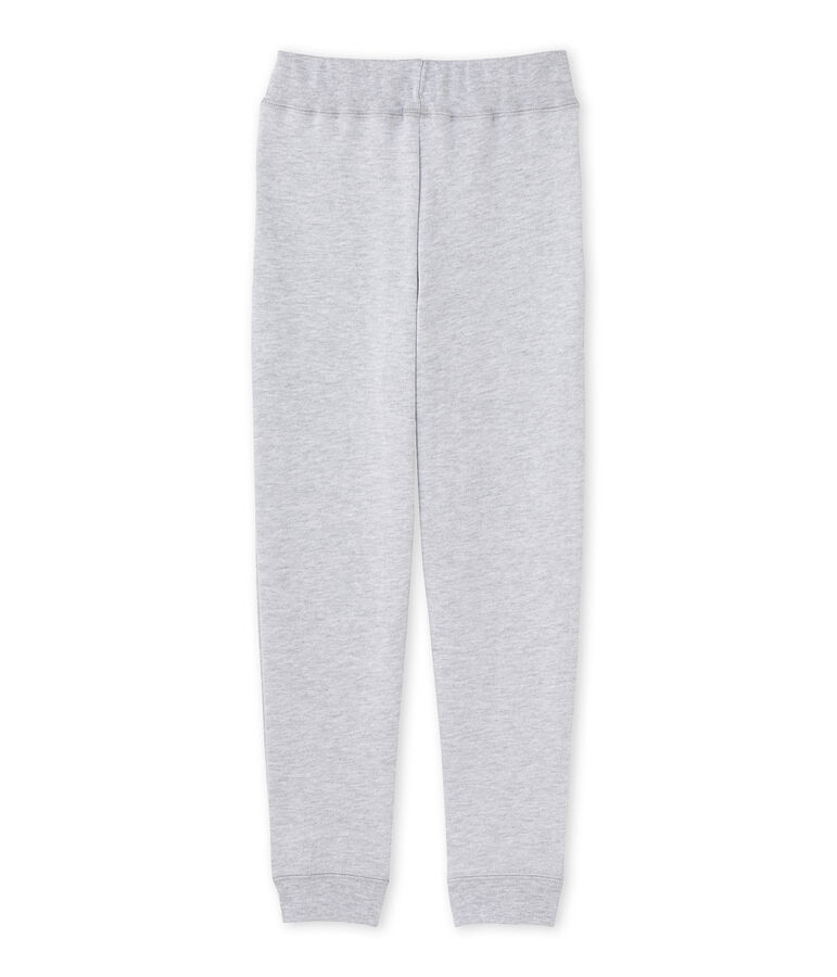 Pantalon de jogging gar&ccedil;on en molleton grigio