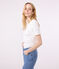 T-shirt Iconica a maniche corte a coste tinta unita donna bianco ECUME