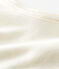 Canottiere con spalline bambina in cotone lana seta bianco MARSHMALLOW