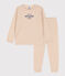 Pigiama a righe bambino unisex in cotone TOURONE/ MARSHMALLOW