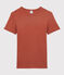 T-shirt punto coccotte ICONICA in cotone bio Donna marrone OMBRIE