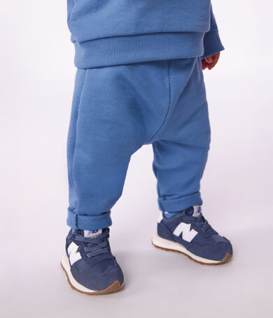 Pantaloni da jogging unisex per neonato in cotone tinta unita