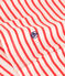T-shirt Le Boxy in cotone a righe donna rosso AVALANCHE/ SPICY