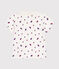 Polo a maniche corte in jersey sottile neonato bianco MARSHMALLOW/bianco MULTICO