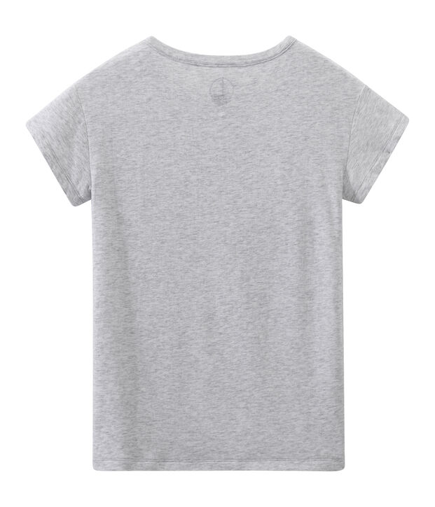 Topdonna in cotone tubique leggero grigio