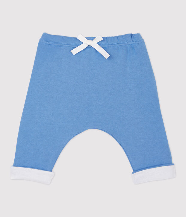 Pantaloni beb&egrave; in cotone biologico blu