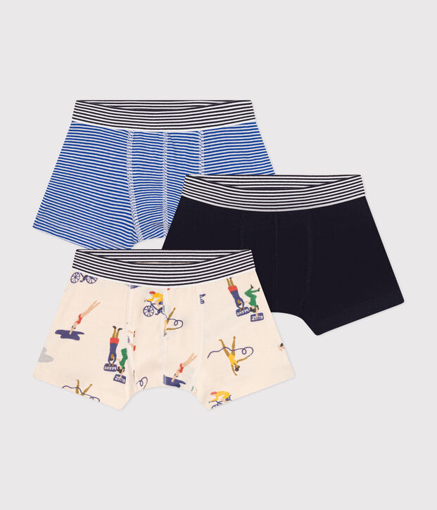 Confezione da 3 boxer in cotone bambino multicolore