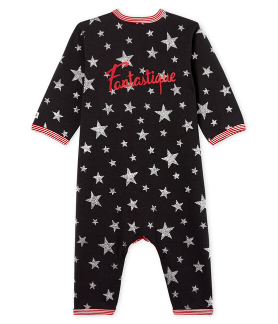 Tutina pigiama senza piedi bambino a costine grigio CAPECOD/grigio ARGENT