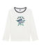 tee-shirta maniche lunghe bambino bianco MARSHMALLOW