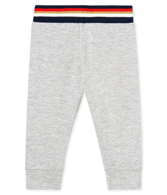 Pantalone bebè femmina in tubique grigio BELUGA CHINE CN