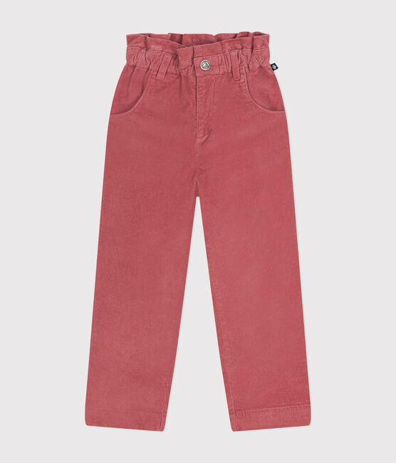 Pantaloni in velluto bambina rosa ROSEWOOD