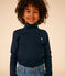 Dolcevita in cotone bambino unisex blu SMOKING