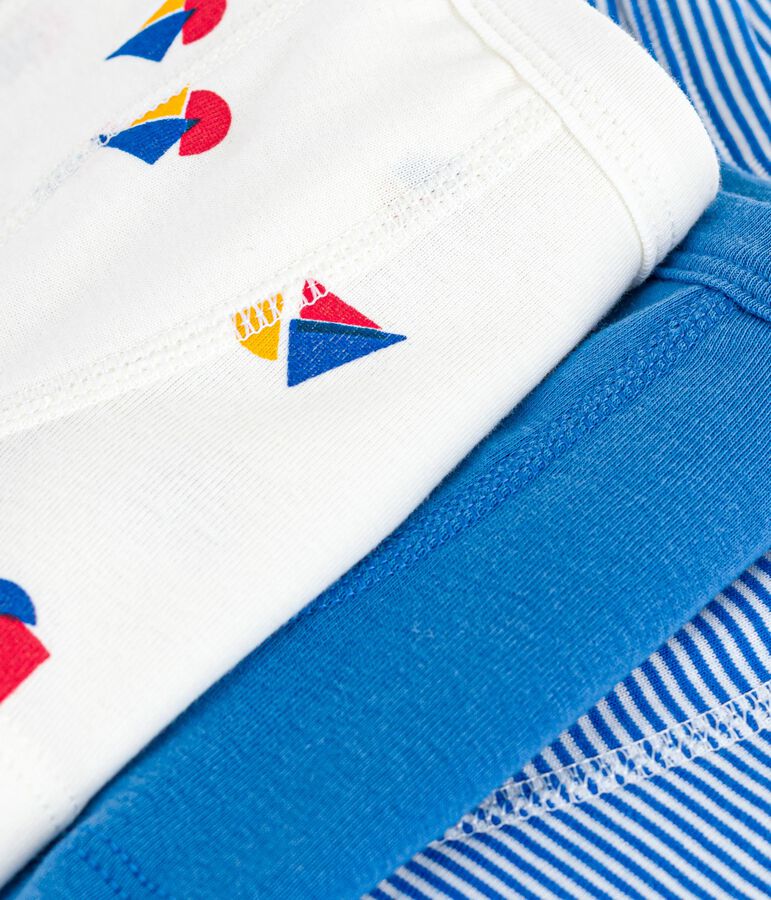 Set di boxer in cotone con barche stampate in vita bambino multicolore