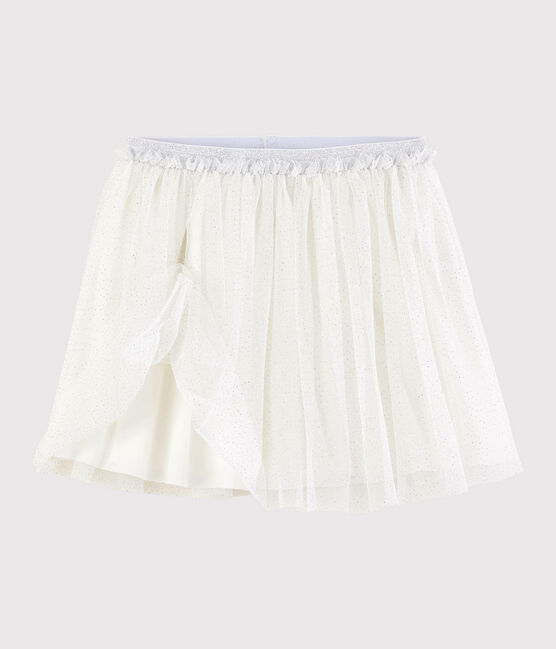 Gonna in tulle con paillettes bambina bianco MARSHMALLOW/grigio ARGENT