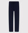 Pantaloni in cotone BIO donna blu SMOKING
