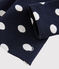 Cardigan bebè femmina a pois blu SMOKING/bianco MARSHMALLOW