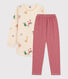 Camicia da notte fosforescente bambina in tessuto felpato di cotone