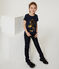 T-shirt a maniche corte bambina blu SMOKING