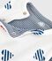 Cardigan senza maniche double face in cotone con stampa neonato rosso MARSHMALLOW/ SPI