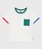 T-shirt a maniche corte in cotone bambina bianco