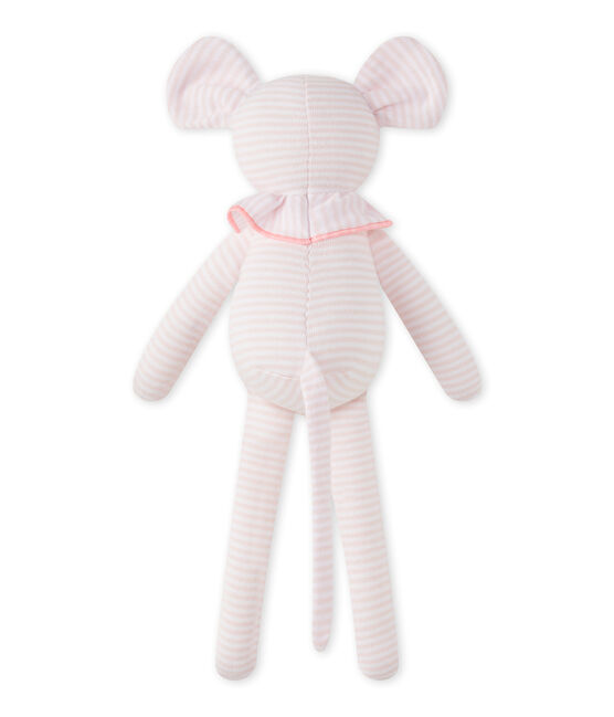 Doudou topolino millerighe rosa VIENNE/bianco ECUME CN