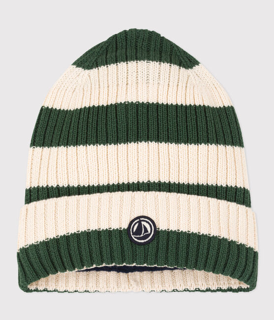 Cappello in maglia a righe con fodera in pile bambino unisex AVORIAZ/ AVALANCHE
