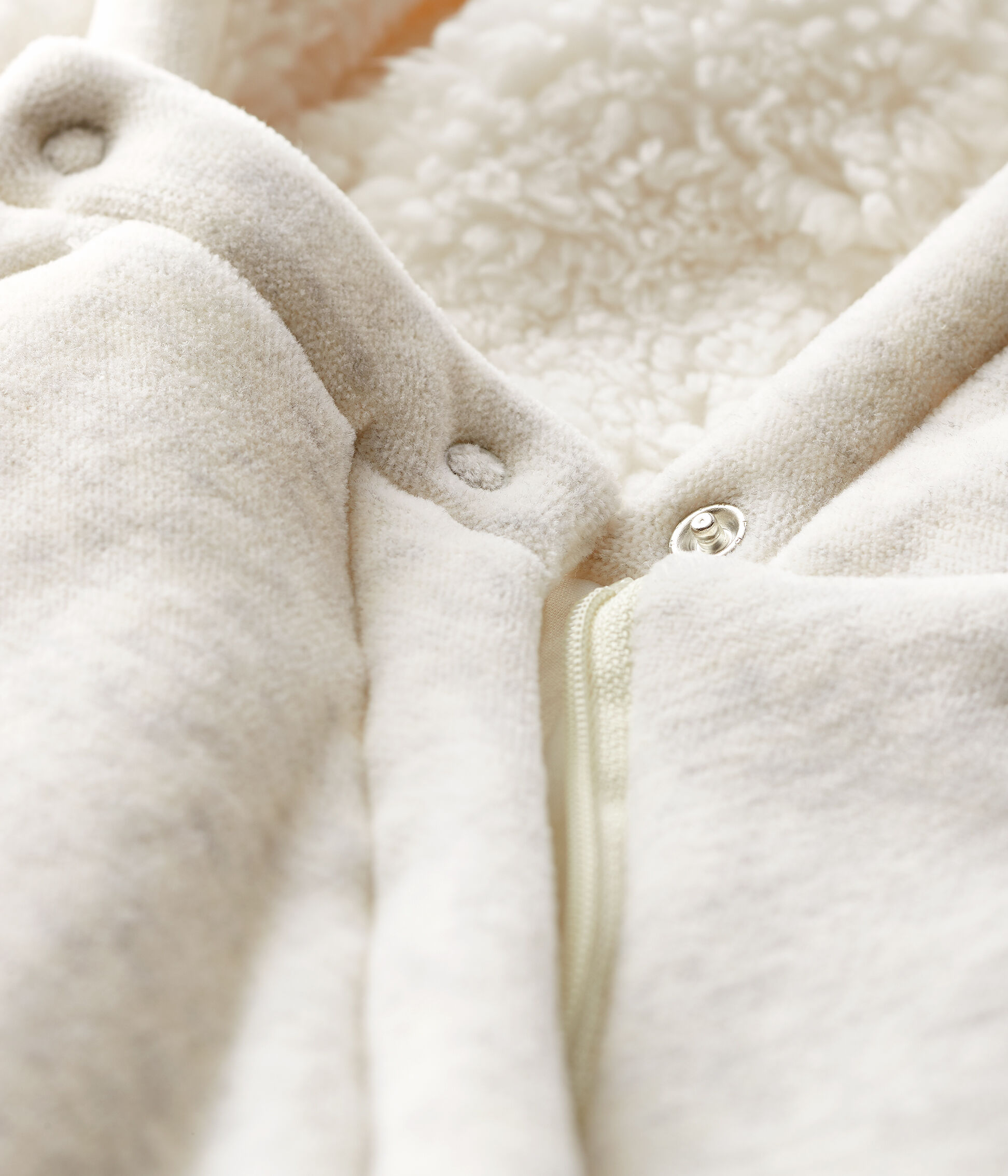 Tuta imbottita orso neonato in velluto MONTELIMAR CHINE | Petit Bateau
