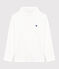 Dolcevita in cotone tinta unita bambino bianco MARSHMALLOW