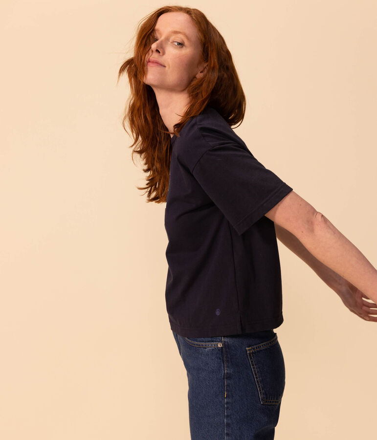 T-shirt LE BOXY in cotone Donna blu