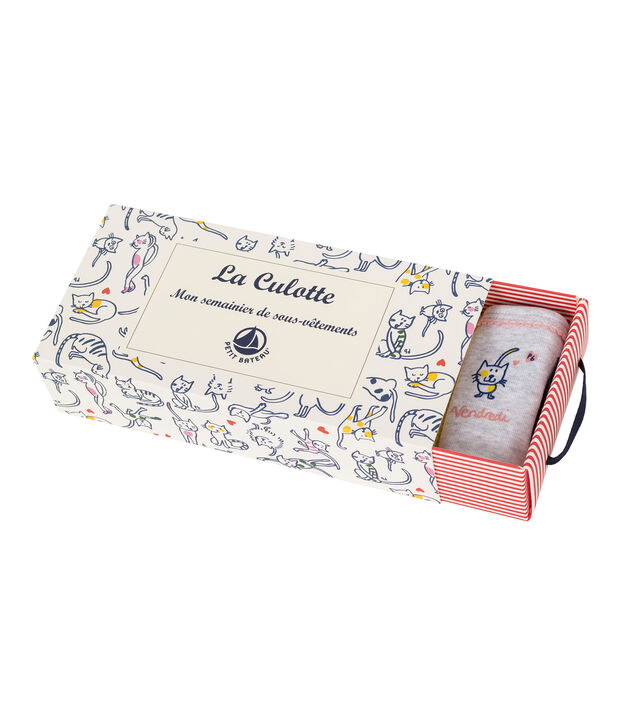 Confezione da 5 slip bambina multicolore