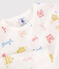 Pigiama fantasia Parigi bambino-bambina in cotone bianco MARSHMALLOW/bianco MULTICO